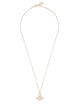 Vivienne Westwood Orb Pendant Necklace In Platinum With Crystals