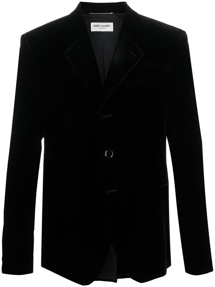 Saint Laurent Veste Courte Velours 3Bts Velo