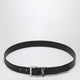 Saint Laurent Cassandre Black Smooth Leather Belt