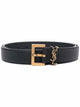 Saint Laurent Leather Belt Cassandre