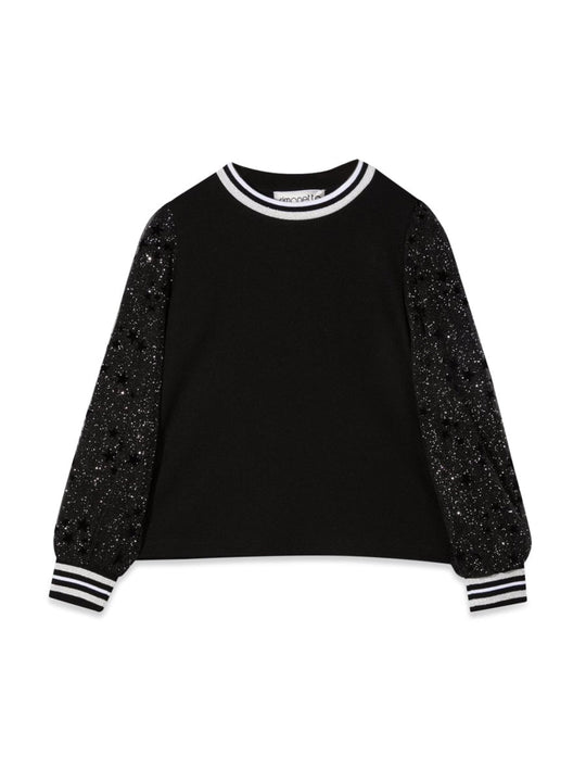 Simonetta Maglia Con Maniche In Tulle