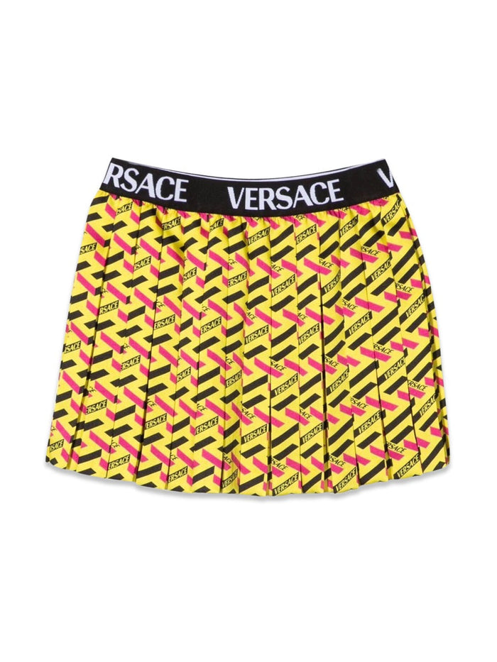 Versace Skirt Twill Monogram + Elastico Logo