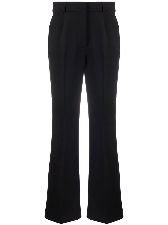 Stella Mccartney Black Polyester Wool Trousers