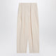 Stella Mccartney  Wide Butter-Coloured Pants In Linen Blend