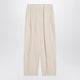 Stella Mccartney Wide Butter-Coloured Pants In Linen Blend