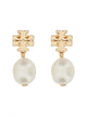 Tory Burch Moondance Pearl Drop Earrings -  - Metal - Gold