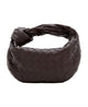 Bottega Veneta Mini Jodie Intrecciato Fondant Gold Leather Bag