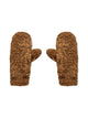 Bottega Veneta Teddy Shearling And Leather Logo Gloves