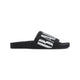 Balenciaga Black Canvas Pool Slippers