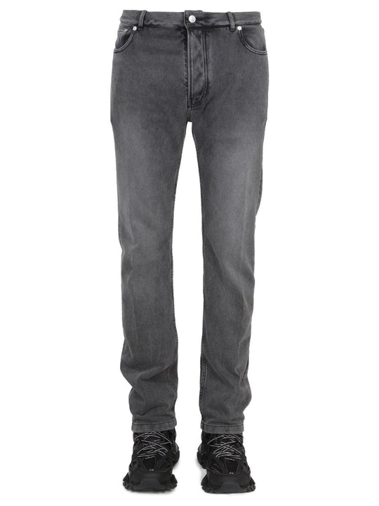 Balenciaga Jeans Con Patch Logo