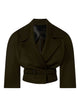 Stella Mccartney Dark Khaki Wool Coat
