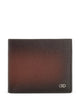Ferragamo Micro Grancio Faded Effect Grained Leather Bi-Fold Wallet
