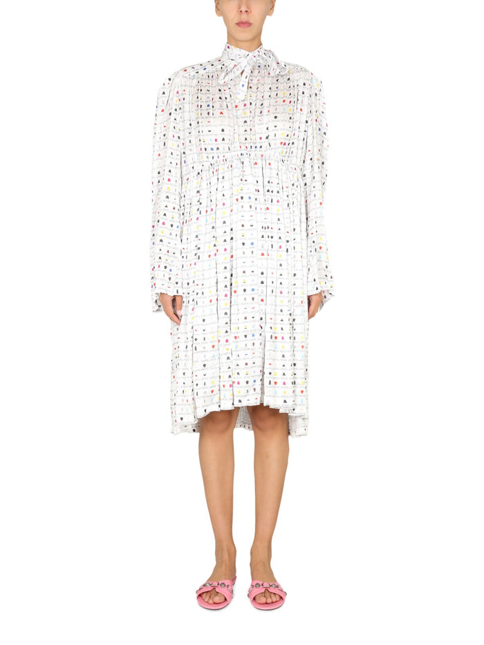 Balenciaga "Paper Crush Floral" Dress