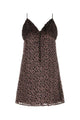 Saint Laurent Two-Tone Velvet Mini Dress