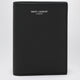 Saint Laurent Card Holder In Black Grain De Poudre Leather