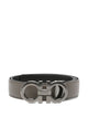 Ferragamo Knurled Buckle Two-Tone Reversible Gancini Belt