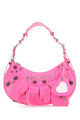 Balenciaga Fluo Pink Nappa Leather Le Cagole S Shoulder Bag