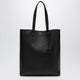 Saint Laurent Bold Black Leather Shopping Bag