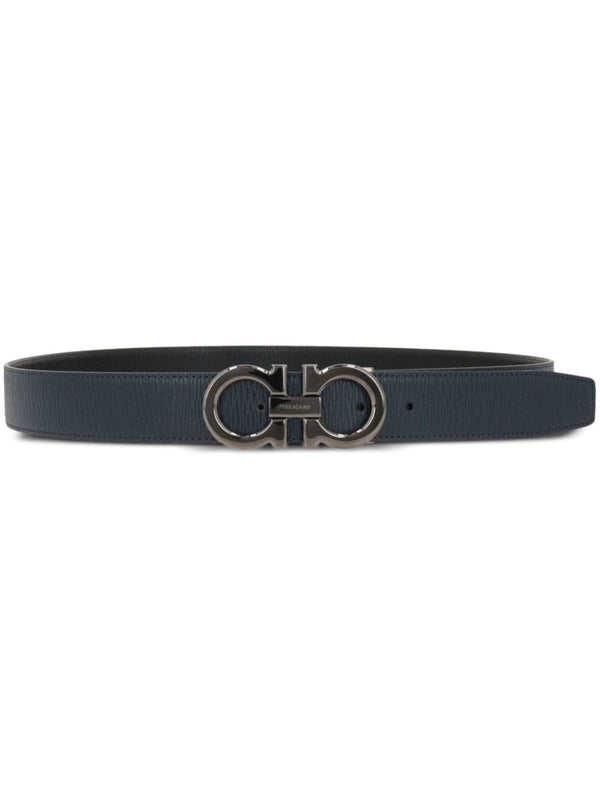 Ferragamo Semi-Matte Gancini Reversible And Adjustable Belt
