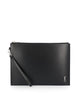 Saint Laurent Leather Monogram Clutch Bag