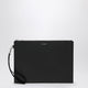 Saint Laurent Tablet Holder In Black Grain De Poudre Leather