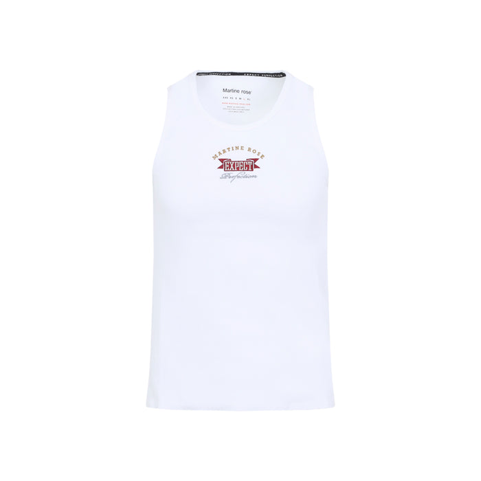 Martine Rose White Cotton Elastane Vest