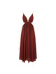 Zimmermann Bordeaux Silk Dress
