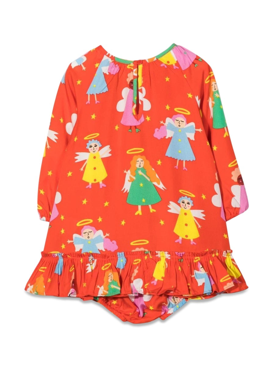 Stella Mccartney M/L Dress With Little Angels Coulottes