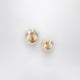Saint Laurent Asymmetrical Earrings With Pearl And Cassandre Logo