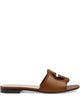 Gucci Gucci Cut Leather Flat Sandals