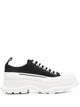 Alexander Mcqueen Black Canvas Tread Slick Sneakers