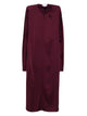 Stella Mccartney Bordeaux Acetate Viscose Dress