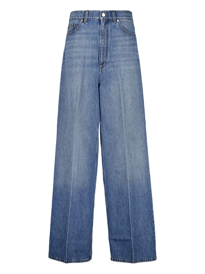Stella Mccartney Iconic Blue Wide Leg Jeans