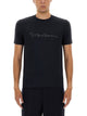 Giorgio Armani Blue Viscose Elastane T-Shirts
