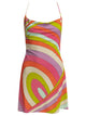 Emilio Pucci "Iride" Short Dress With Open Back