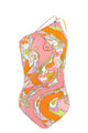Emilio Pucci One-Shoulder Geometric Swimsuit