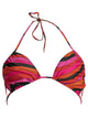 Emilio Pucci Marmo Red Polyamide Elastane Bikini Top
