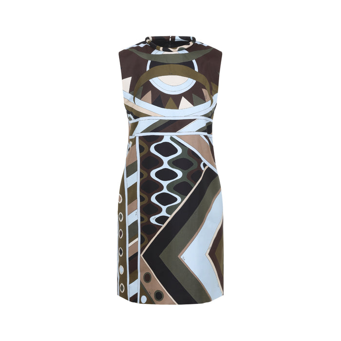 Emilio Pucci Silk Twill Midi Dress