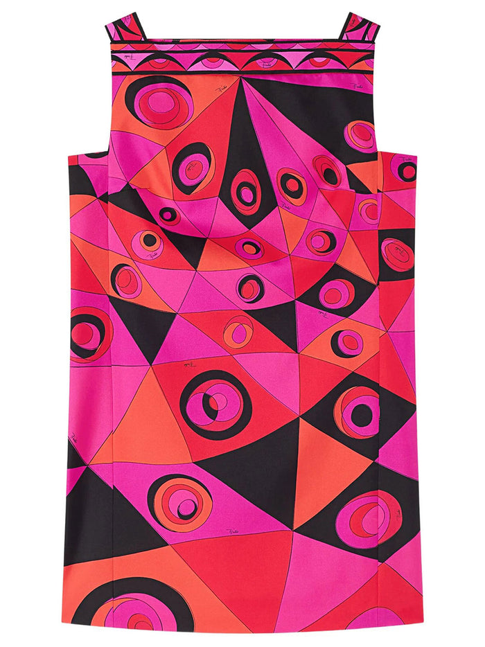 Emilio Pucci Occhi Print Silk Dress