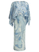 Emilio Pucci "Orchid" Slip Dress With Shrug Cover-Up