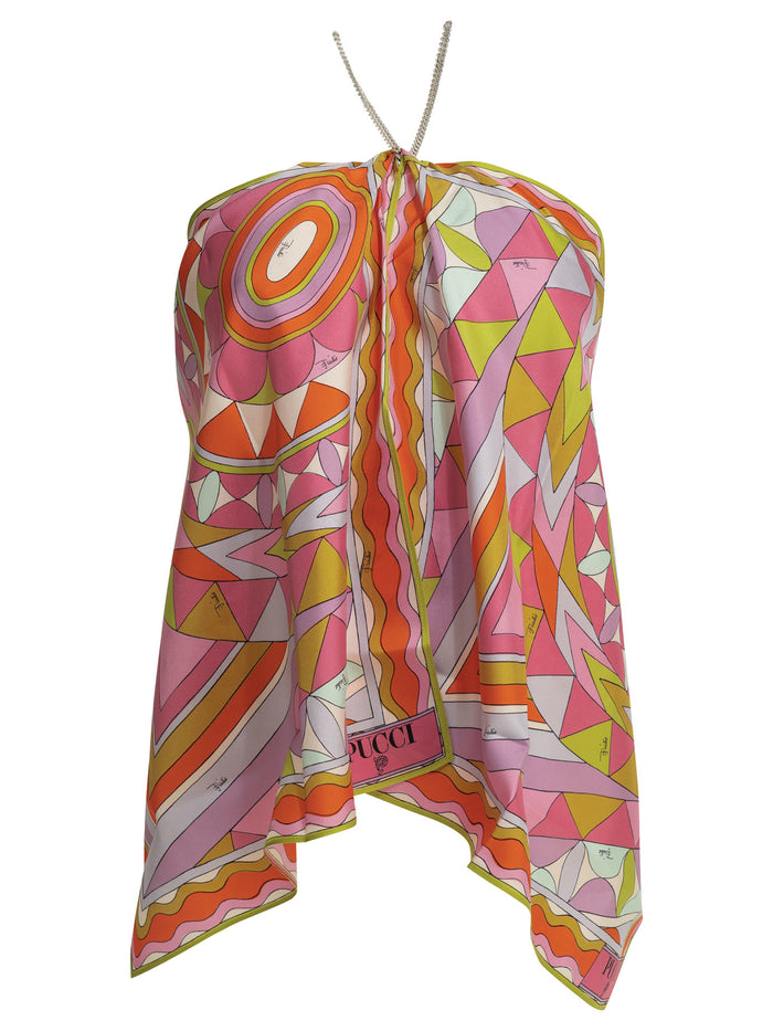 Emilio Pucci "Manuba" American Neckline Top