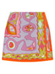 Emilio Pucci 'Angoli' Print Twill Skirt