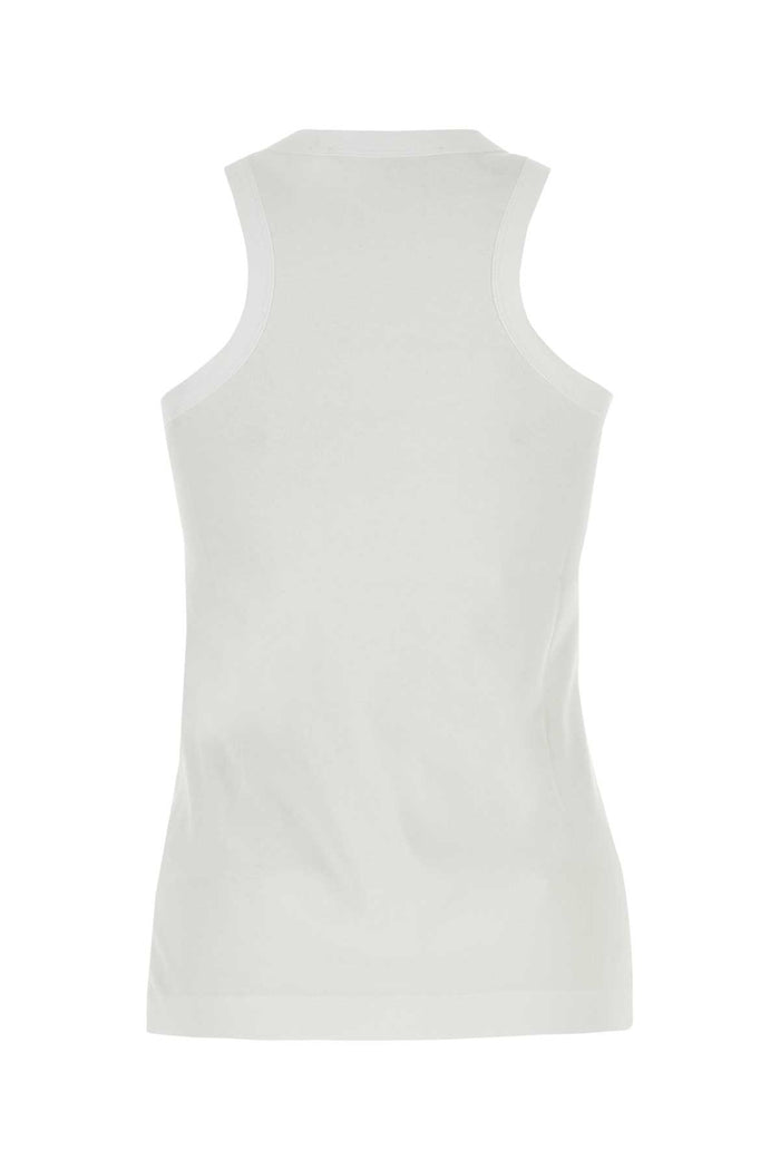 Stella Mccartney White Cotton Tank Topâ