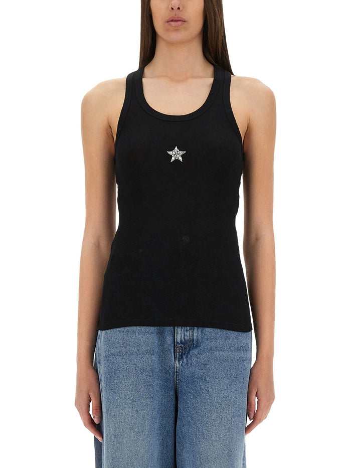 Stella Mccartney Crystal Mini Star Tank Top
