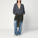 Stella Mccartney Grey/Dark Green Cardigan With Crossed Sleeves