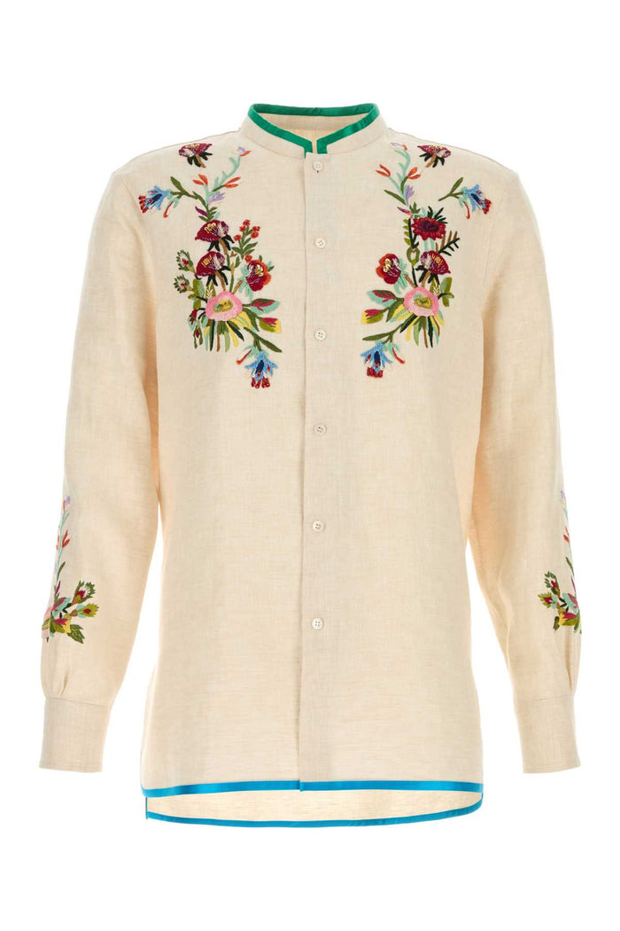 Valentino Garavani Ivory Linen Shirt