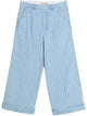 Valentino  Light Blue Wide Jeans With Cuff