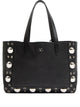 Valentino Garavani Black Leather Vlogo Signature Shopping Bag