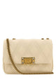 Valentino Garavani Ivory Nappa Leather Medium Quiltie 67 Shoulder Bag