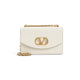Valentino Garavani Ivory Leather Vain Shoulder Bag